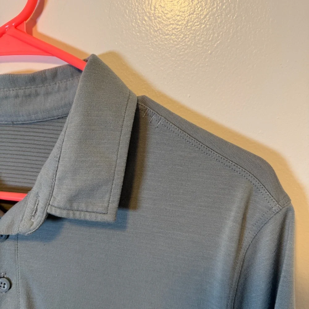 Lululemon gray‎ polo shirt men's size large